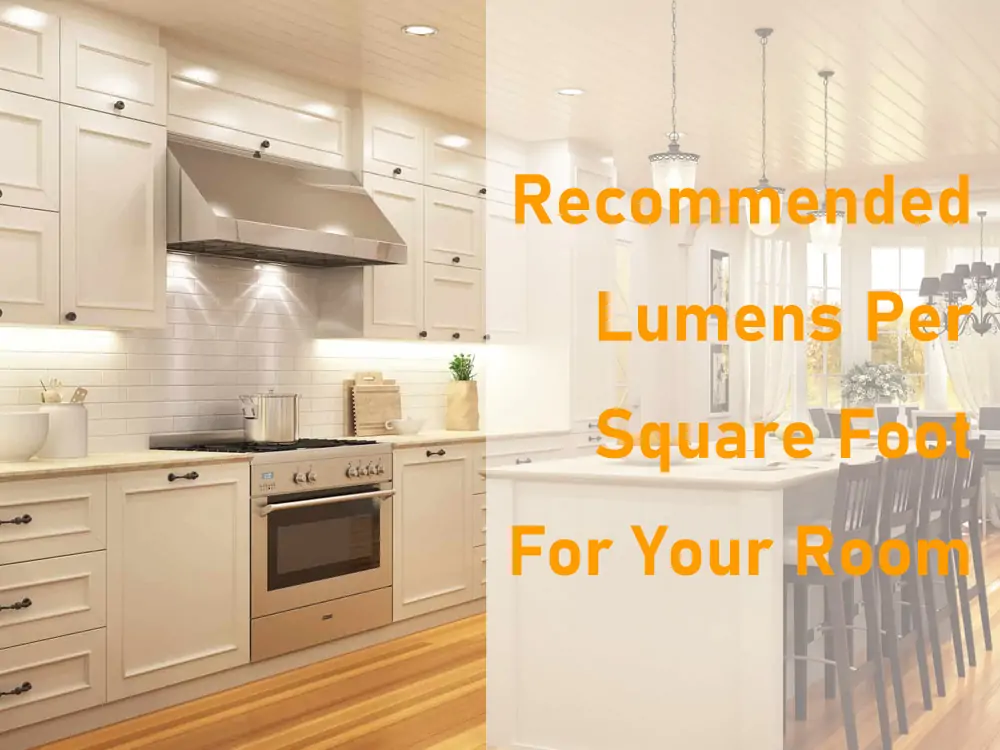 how many lumens per square foot