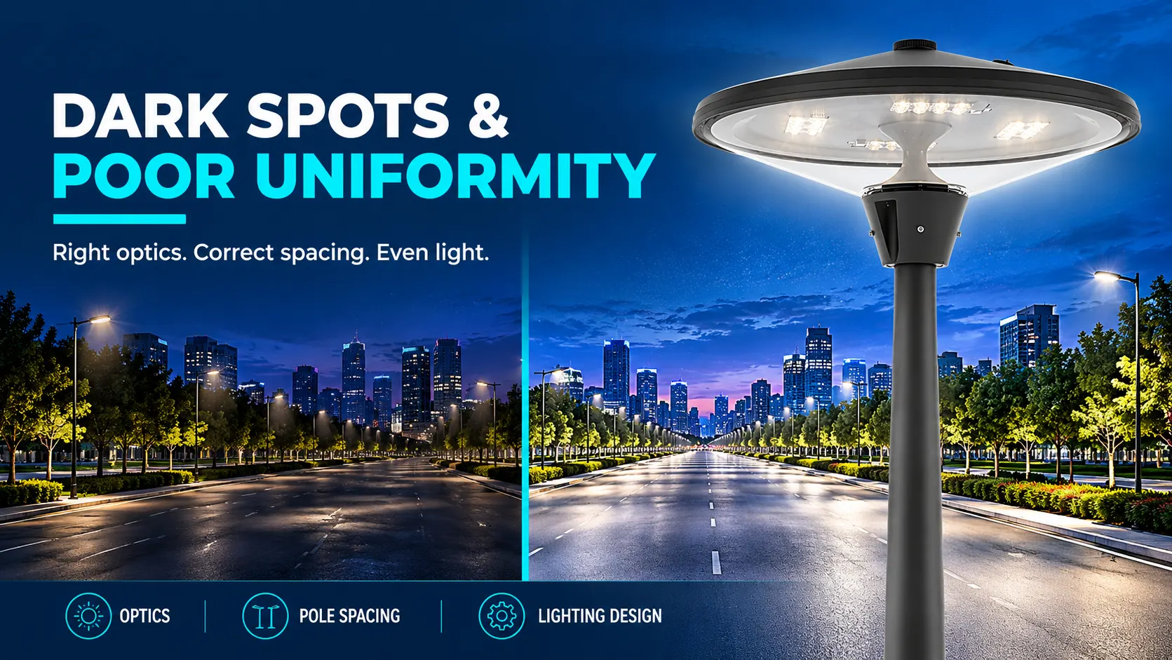 Municipal street lighting